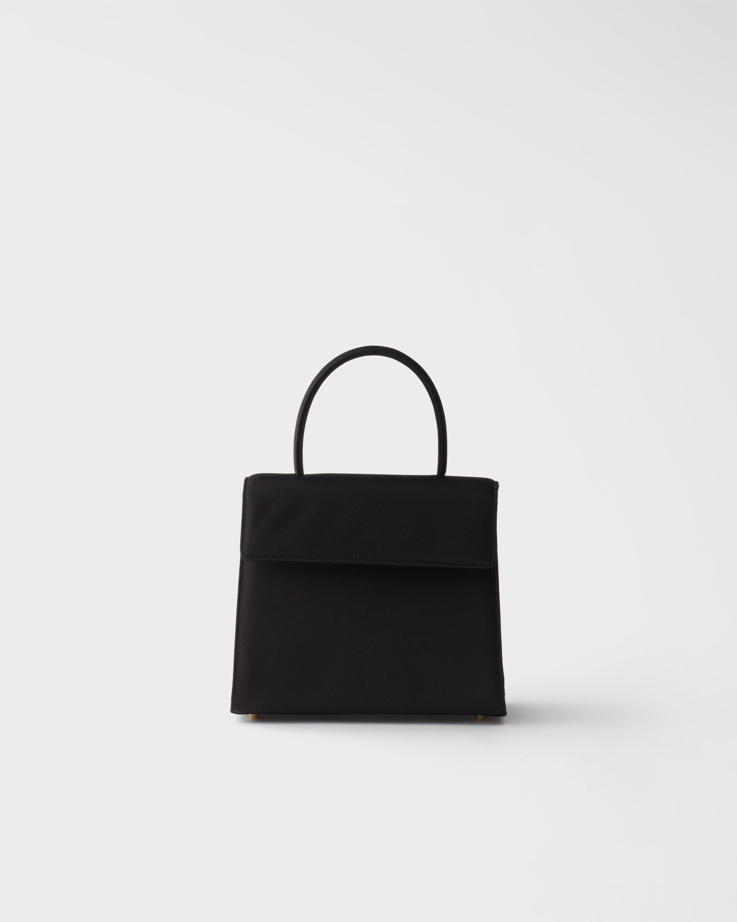 Prada Minuit Satin Handbag Black