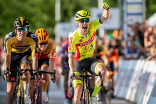 Milan Menten of Bingoal Pauwels Saucers WB wins stage 3 of 2021 CRO Race