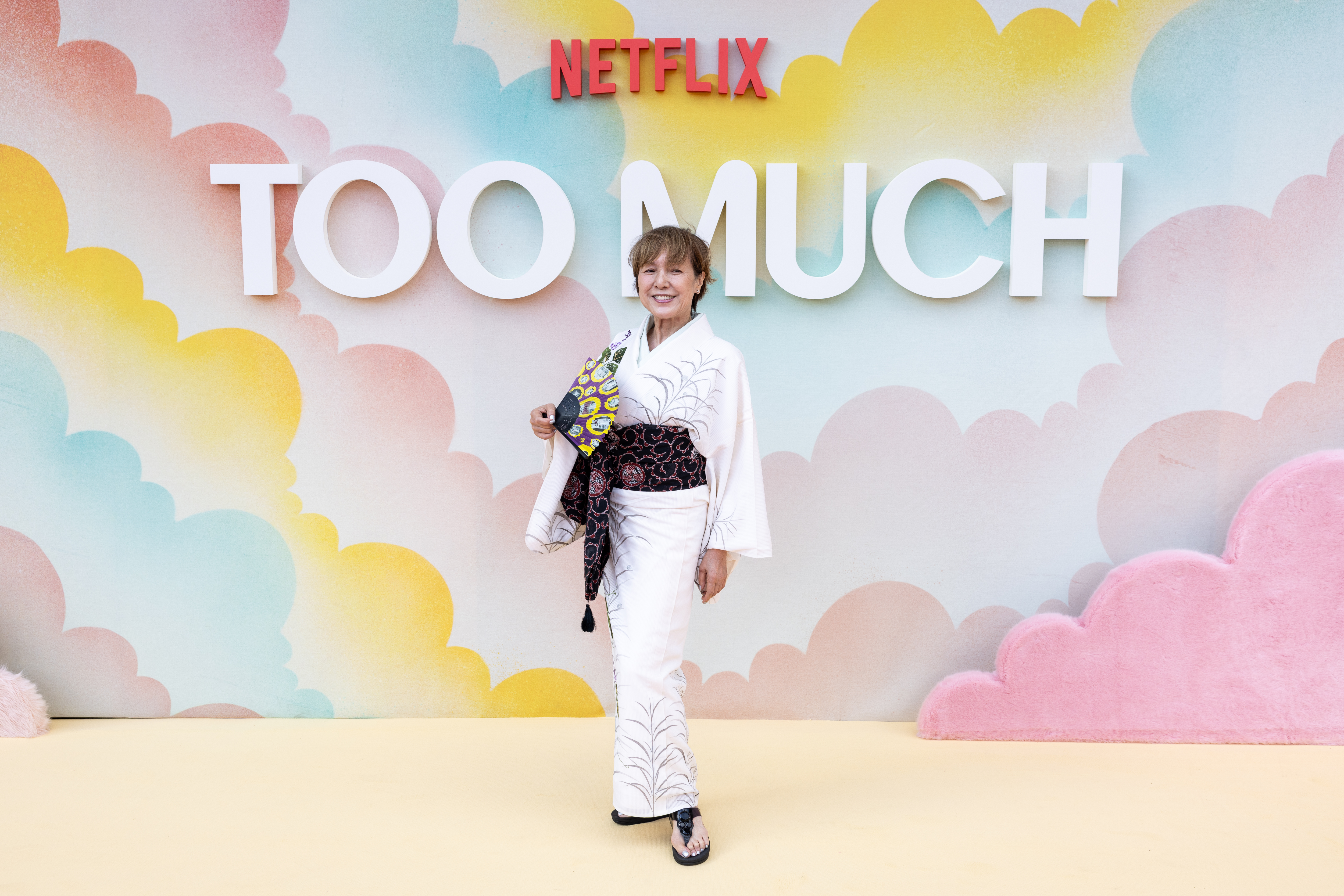 Kaori Momoi on the red carpet for the too much premiere