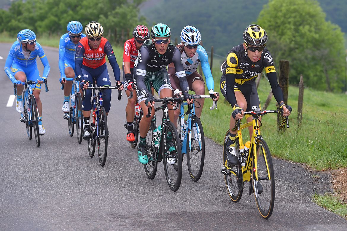 The early break on stage 1 of the Crit&eacute;rium du Dauphin&eacute;