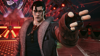 Dragunov points with two fingers.
