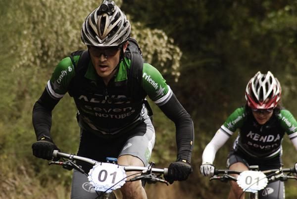 Mike Broderick charges as Mary McConneloug follows