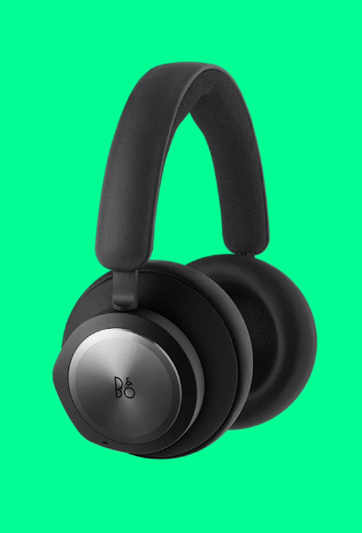 The Bang & Olufsen Beoplay Portal gaming headset on a green background