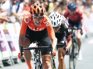 Pauliena Rooijakkers (CCC-Liv) third at the new Donostia San Sebastian Klasikoa