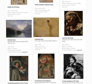 There are over 375,000 public domain artworks in The Met's collection
