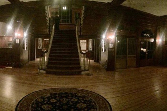 Mysterious figure at the Stanley Hotel, the shining