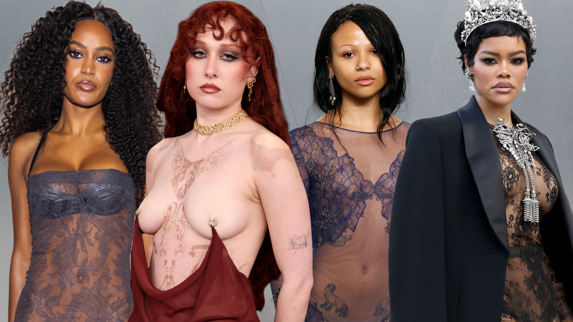 celebrities wear naked dresses to 2026 red carpets