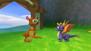 Spyro: Year of the Dragon Spyro and Sheila and 