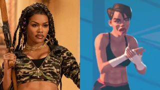 Teyana Taylor in Coming 2 America and boxing instructor in Entergalatic