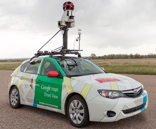 Google streetview car, methane