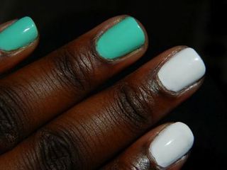 color blocking on nails trends