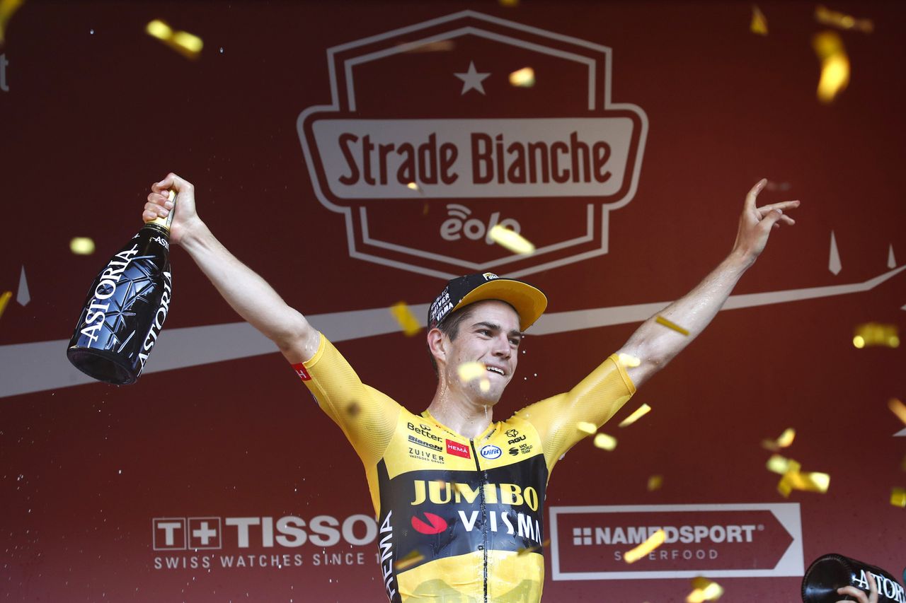 Strade Bianche 2020 14th Edition Siena Siena 184 km 01082020 Wout Van Aert BEL Team Jumbo Visma photo Luca BettiniBettiniPhoto2020