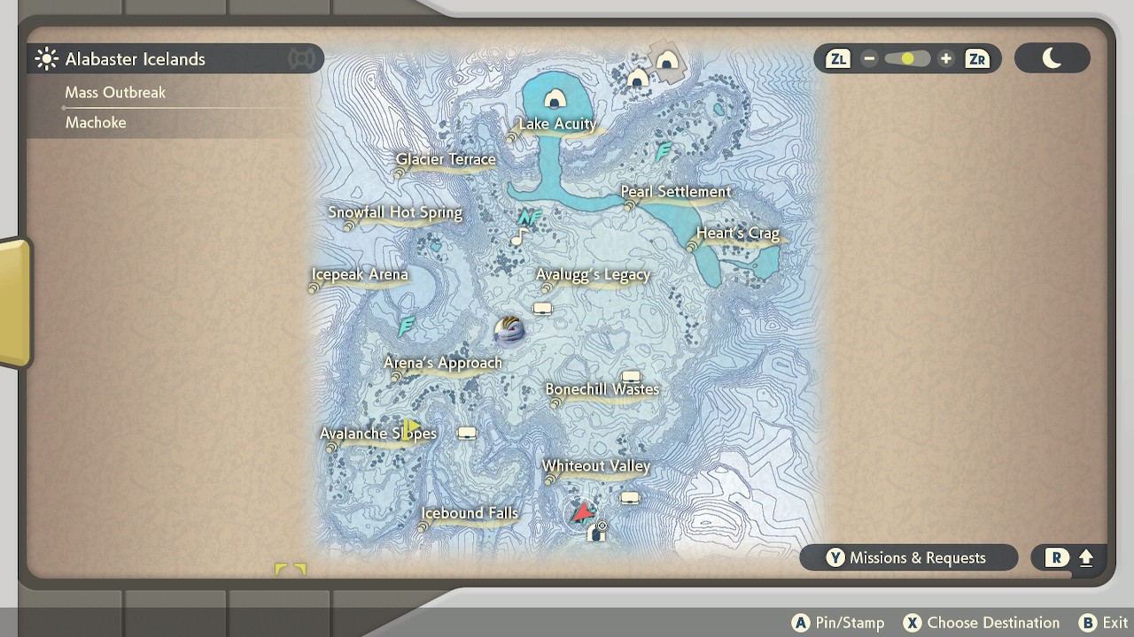 Pokemon Legends Arceus Mass Outbreak Map