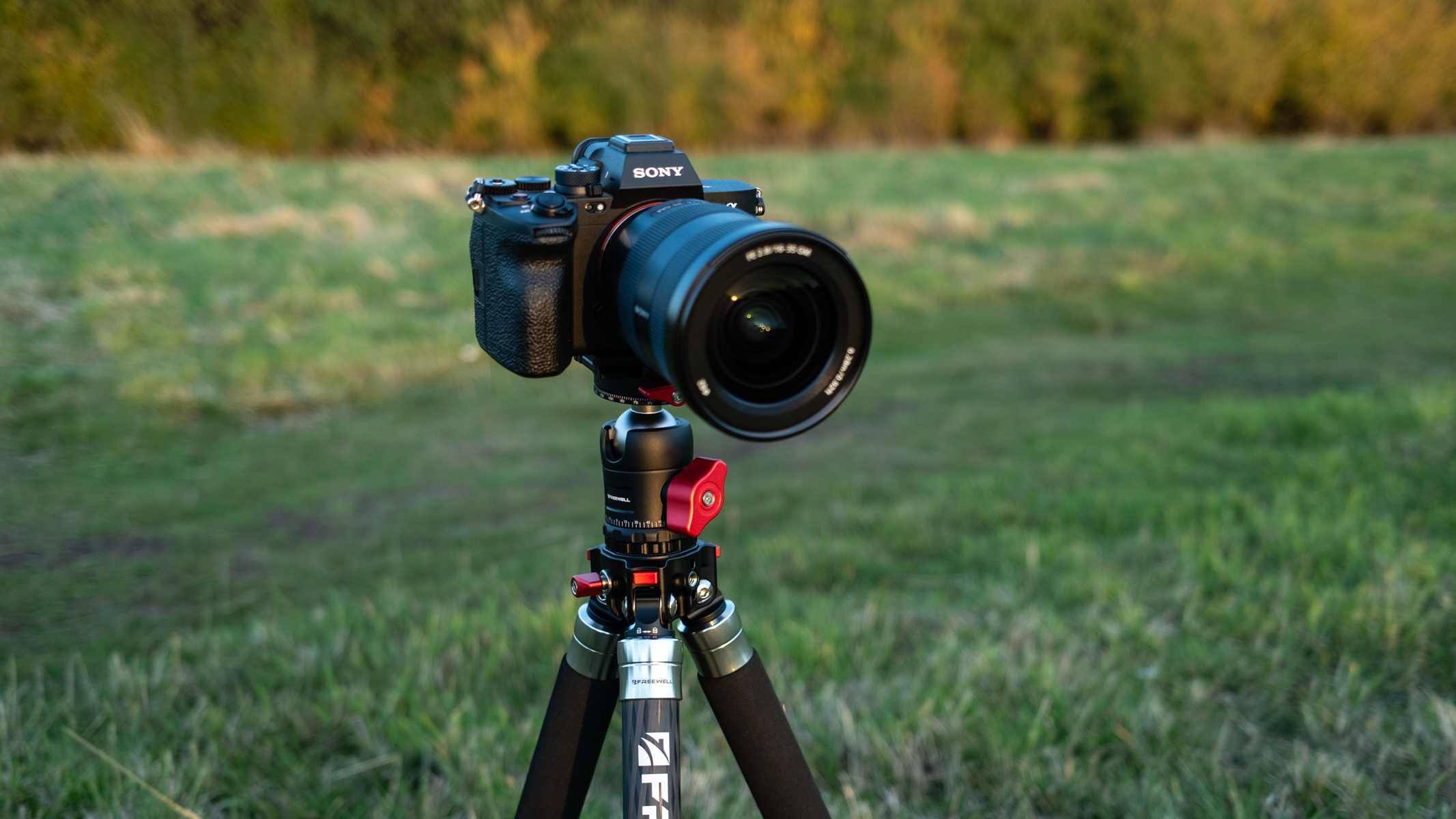Freewell Real Multi Tripod 5-in-1 in a field