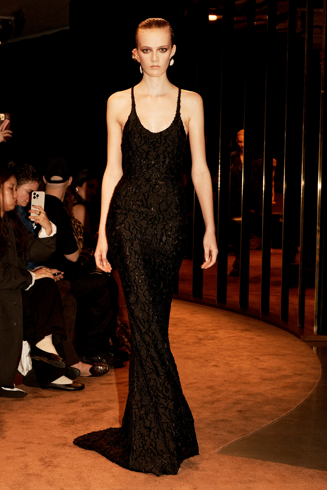 a model on the schiaparelli runway