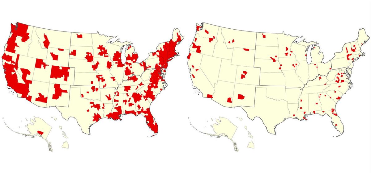 These US counties are at risk of exceeding their hospital capacity ...