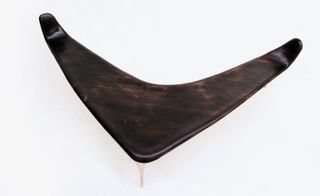 The ‘Copper Corner’ bench has an intriguing boomerang shape