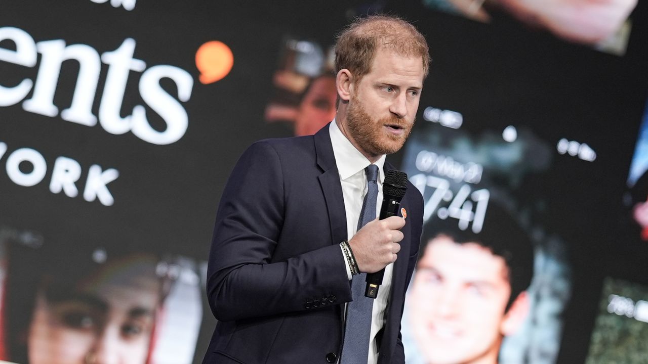 Prince Harry speaking at the Clinton Global Initiative