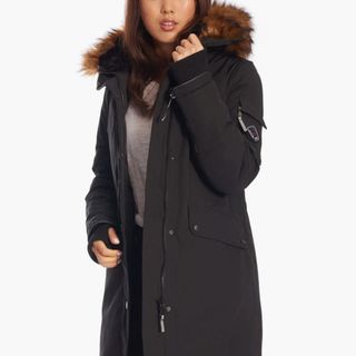 Laurentian - Vegan Down Long Parka Winter With Faux Fur Hood