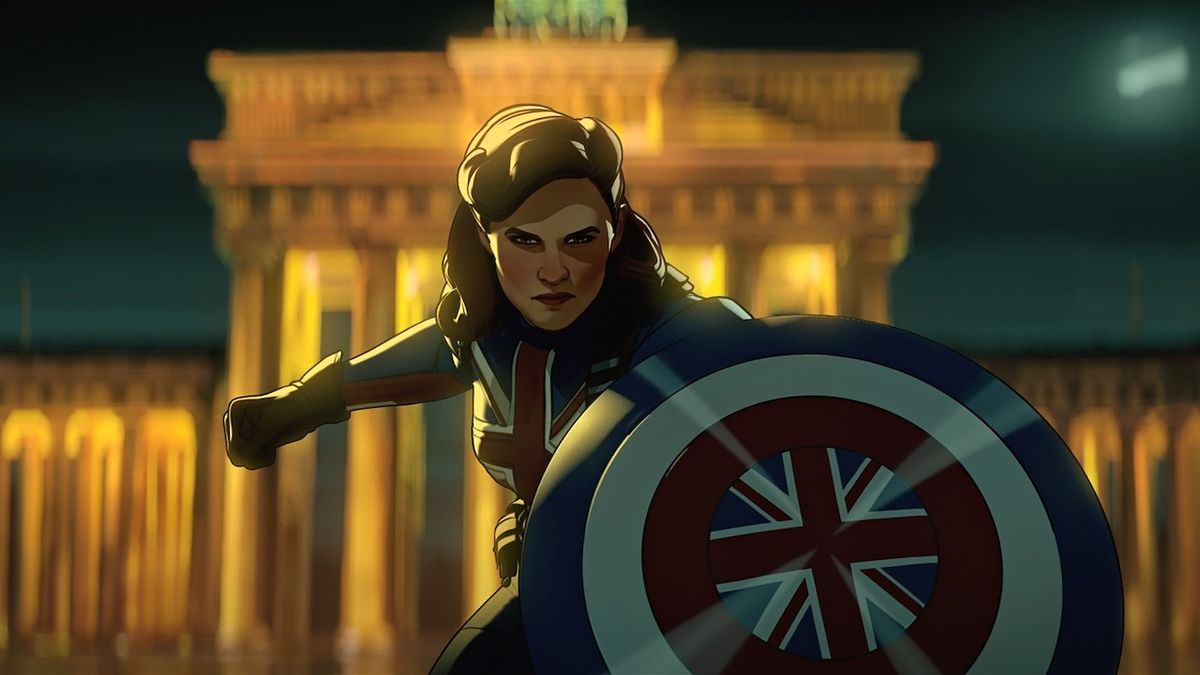 Captain Carter wielding shield in Marvel&#039;s What If... ?