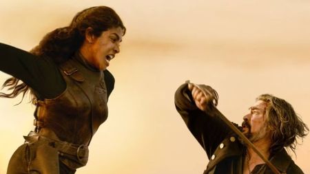 Priyanka Chopra and Karl Urban in The Bluff