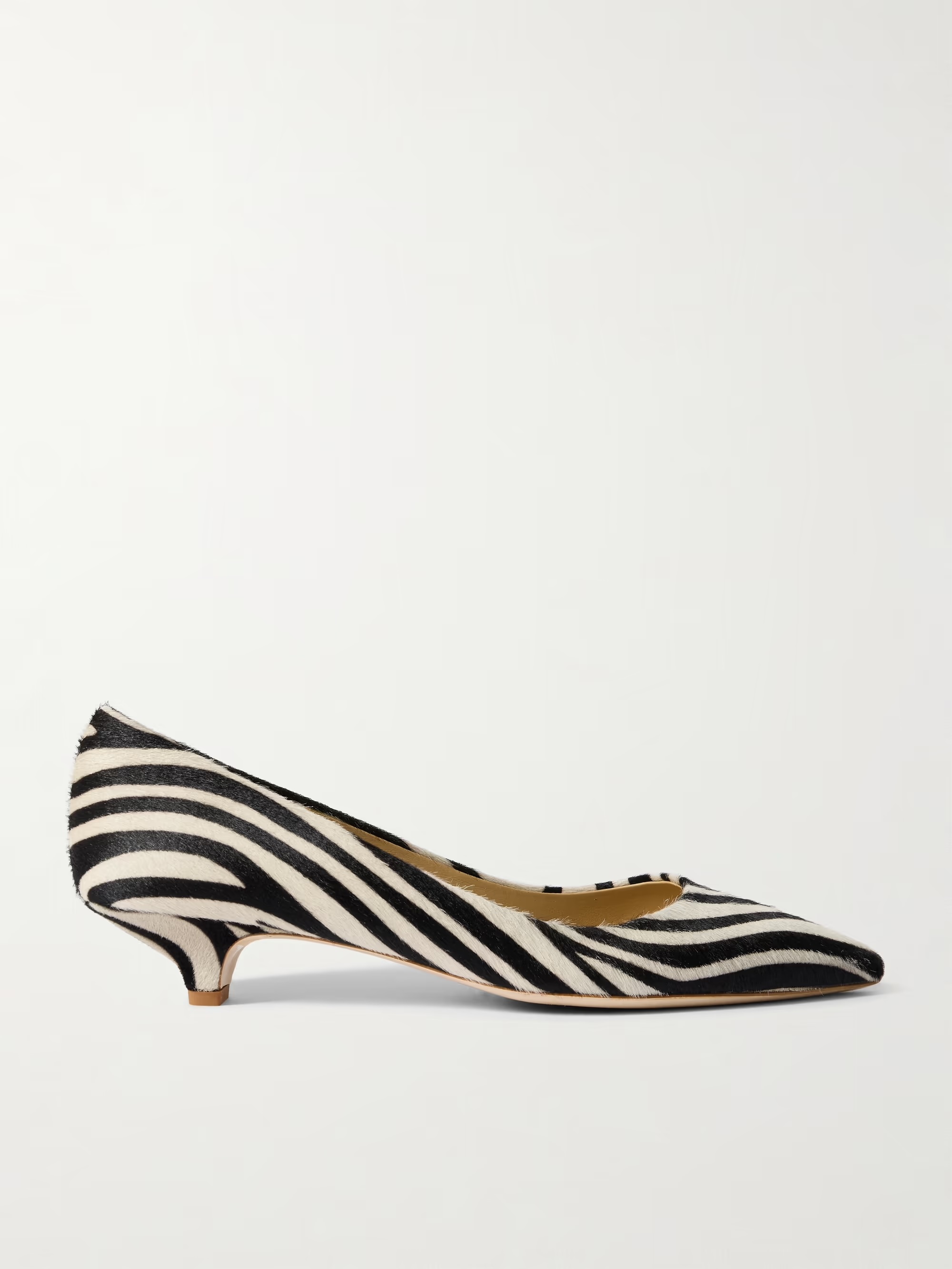 Jamie Haller, Kitty Point Zebra-Print Pony Hair Pumps