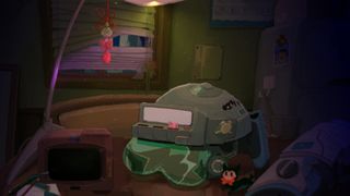 A retrotech VR headset