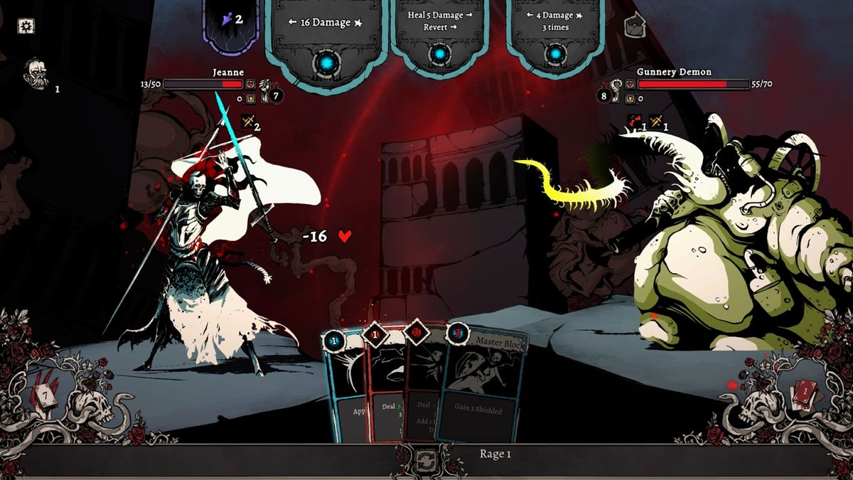 An image from Roguelike deckbuilder Nadir