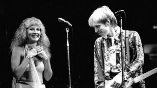 Stevie Nicks and Tom Petty onstage