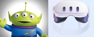 The Meta Quest 3 headset reminds us of the Toy Story alien