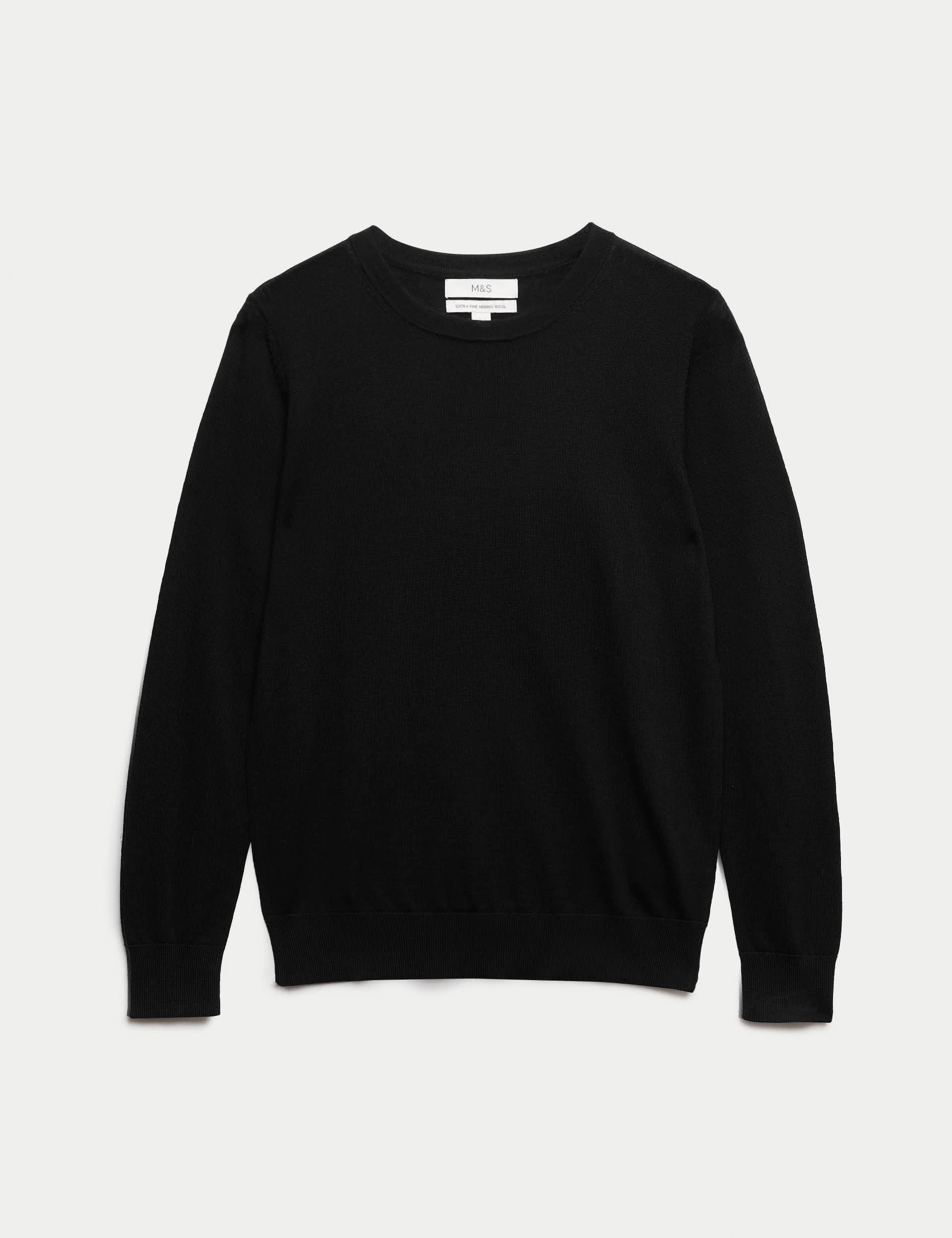Pure Merino Wool Crew Neck Jumper