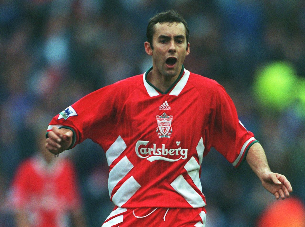 Don Hutchison playing for Liverpool in 1993