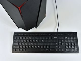 Lenovo includes a solid wired keyboard and mouse with the Y710 Cube