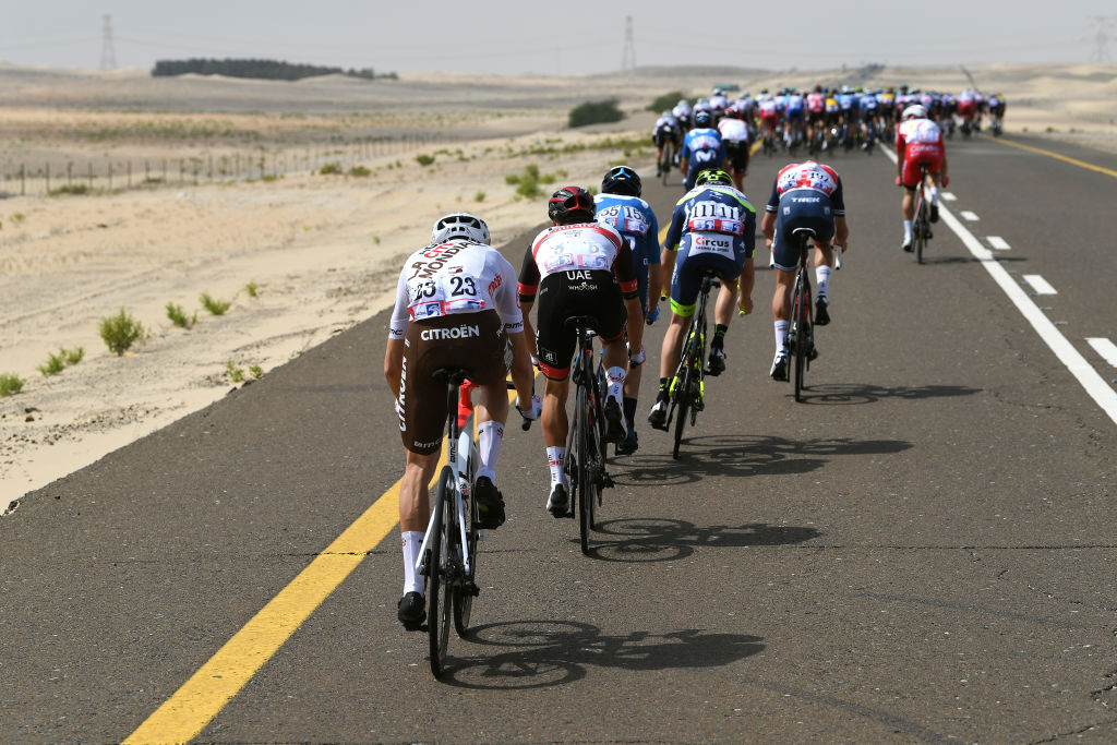 It was hard at the back at the UAE Tour