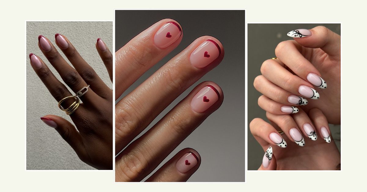 21 French Tip Nail Ideas for Valentine’s Day 2026