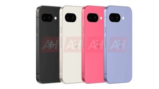 Google Pixel 9a leaked images of the phone in four colors