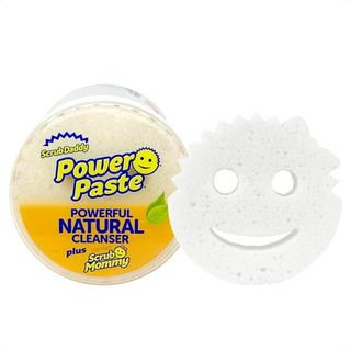 Scrub Daddy Powerpaste Bundle - Clay Based Cleaning & Polishing Scrub - Non Toxic Cleaning Paste for Grease, Limescale & More - Includes 1 Scrub Mommy Sponge 2 Pieces