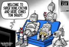 Editorial Cartoon U.S. tom brady super bowl&nbsp;