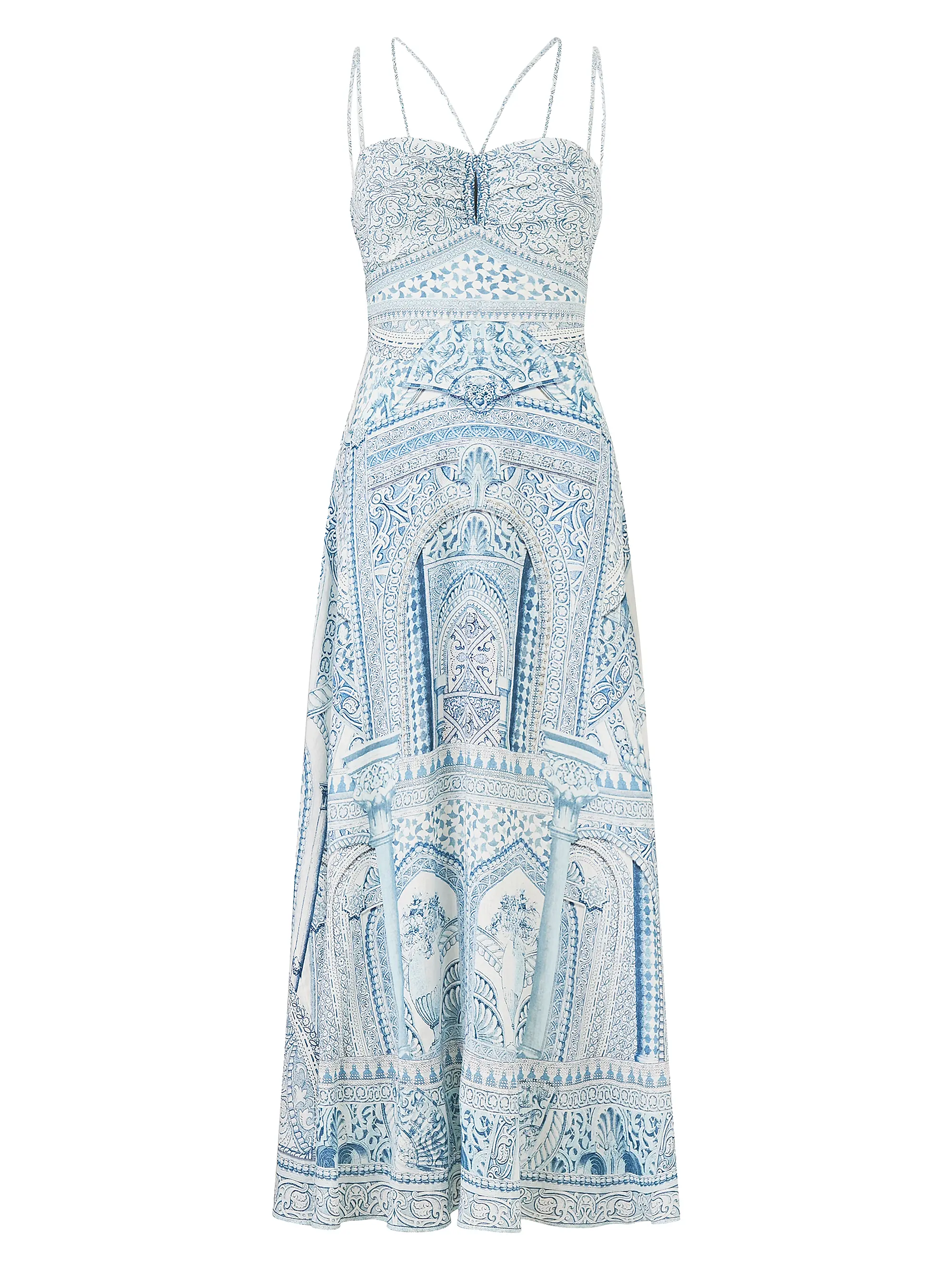 The Hum of the Alhambra Strap Detail Midi-Dress