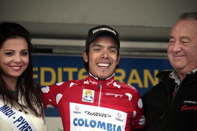 Jarlinson Pantano (Colombia) rode into the mountains jersey