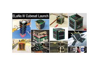 ELaNa IV CubeSat Launch Collage