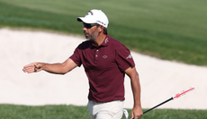 Pablo Larrazabal lines up a putt