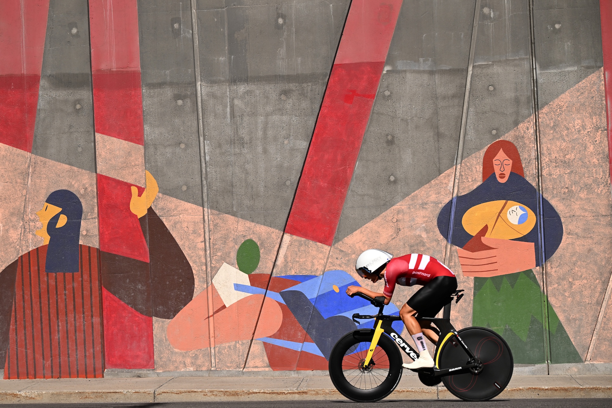 Malthe Risbjerg and Team Denmark competes during the 99th UCI Road World Championships Montreal 2026