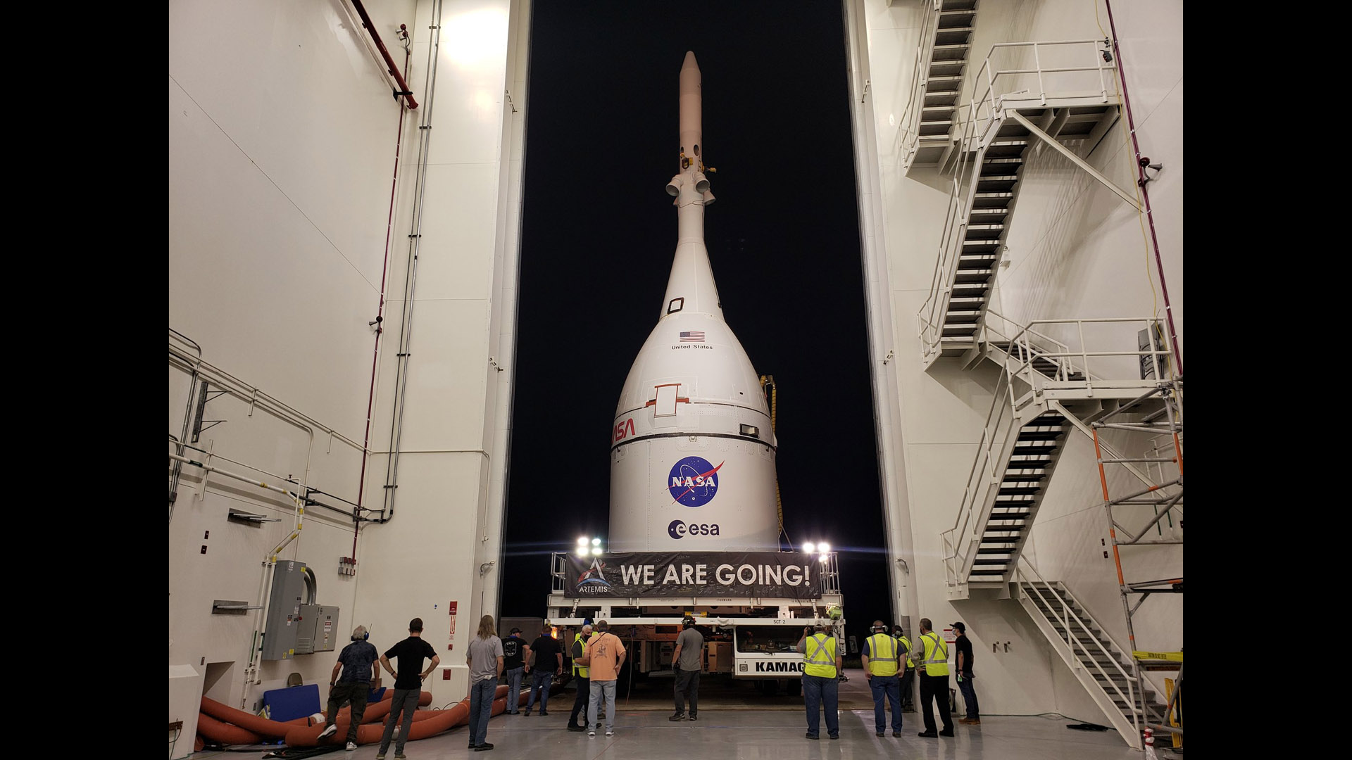 The Orion capsule that will fly to the moon and back in a few months' time is ready for integration with the Space Launch System rocket.