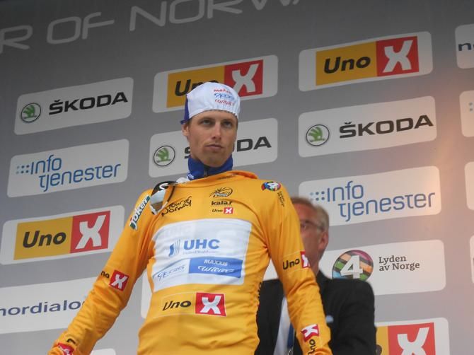 Marc de Maar (UnitedHealthcare) in the lead of the Tour of Norway after stage 3