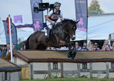 Clark Montgomery riding LOUGHAN GLEN, during the cross country phase of The Blenheim Palace International Horse Trials near Woodstock in Oxfordshire, UK, on 19th September 2015