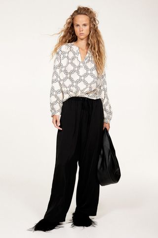 Wide Pull-On Trousers