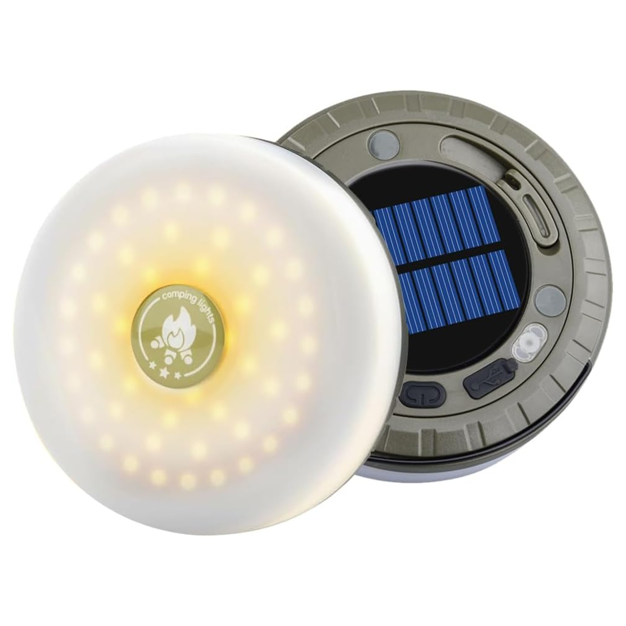 a round case of retractable string lights