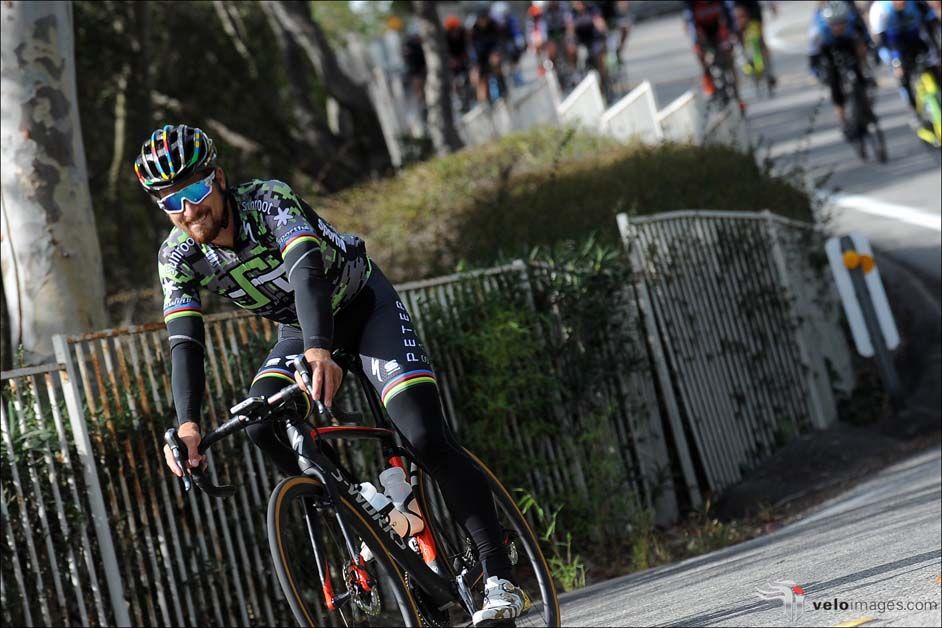 A happy Peter Sagan during his charity ride