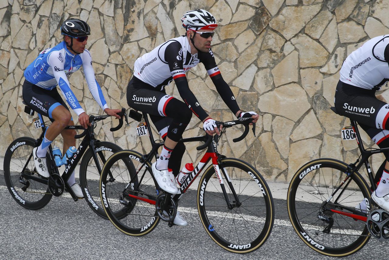 Tom Dumoulin before he eventually abandoned